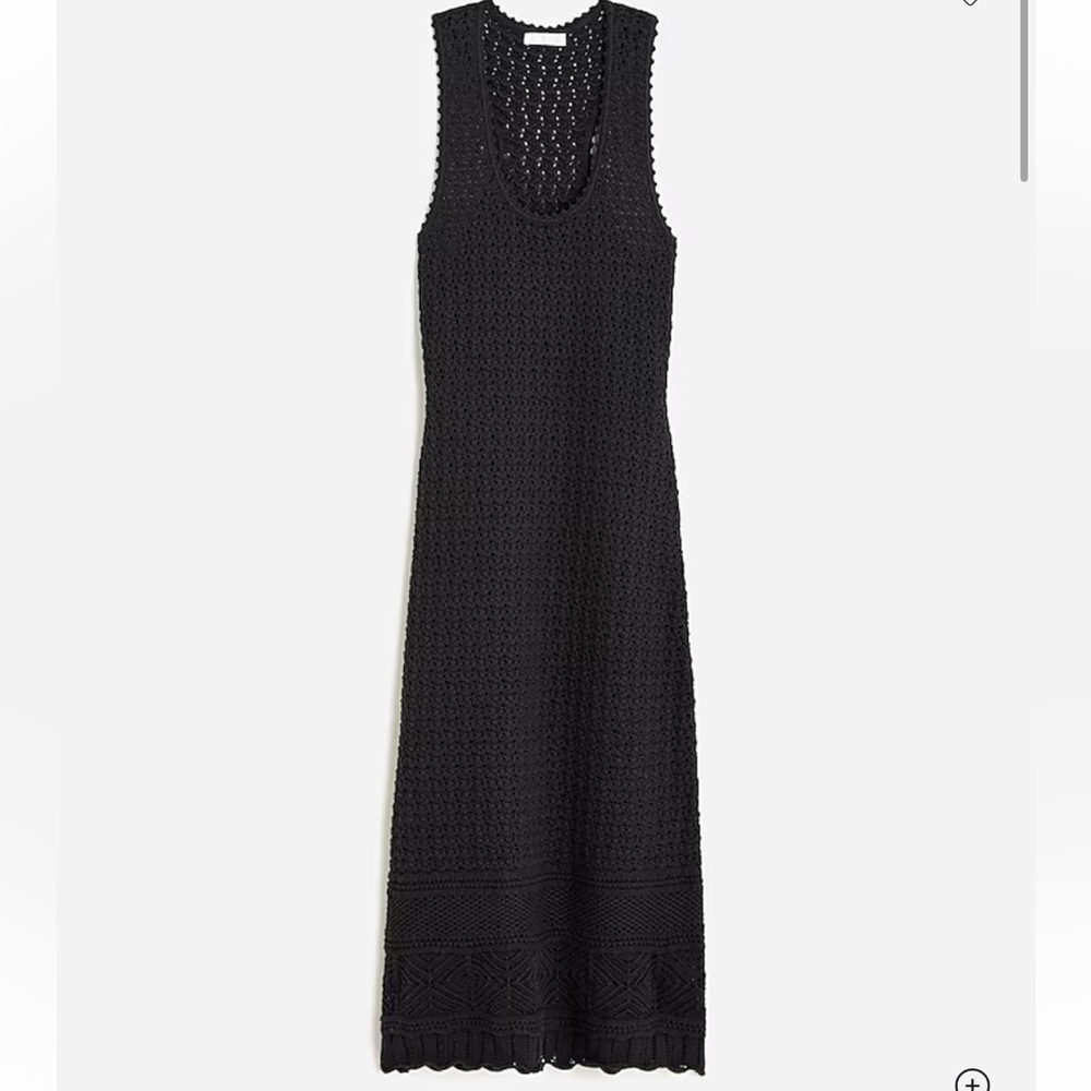 J Crew Crochet Sweater Dress size M euc